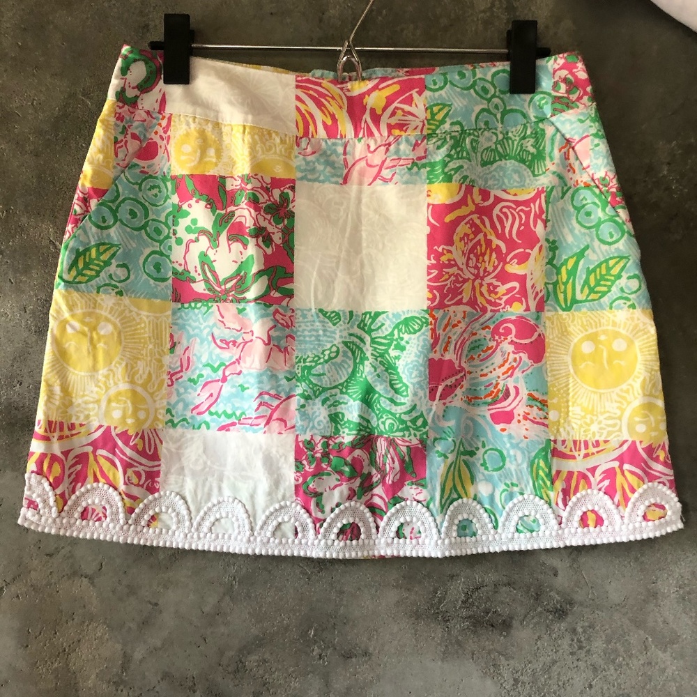 Lily Pulitzer Patchwork Skort | Size 0